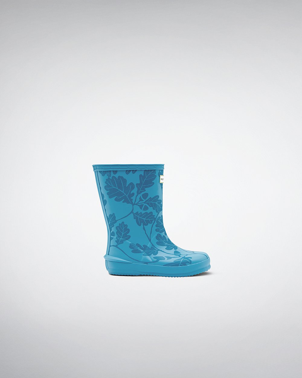 Hunter Original First National Trust Print Rain Boots - On Sale Kids Blue - ODYTZB598